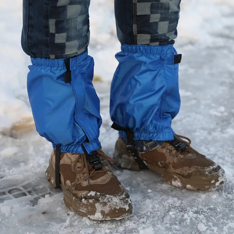 04 Outdoor Short Mountaineering Anti-Snow Leg Covers(Black)