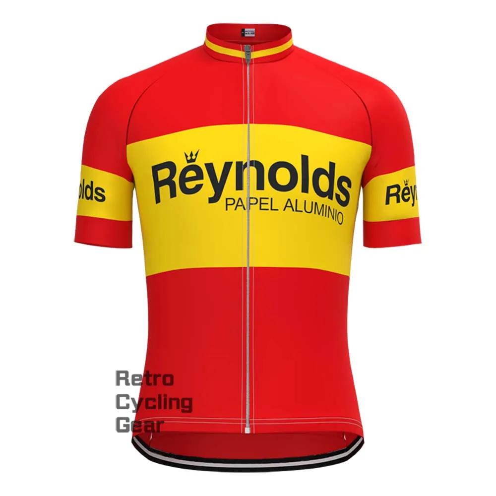 1980s red Reynolds Retro Long Sleeve Cycling Kits