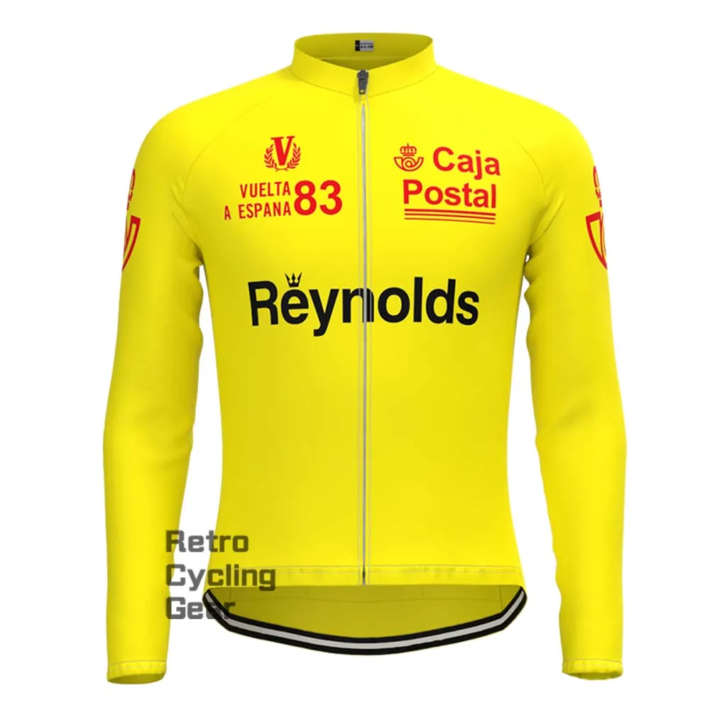 1983s yellow Reynolds Retro Long Sleeve Cycling Kits