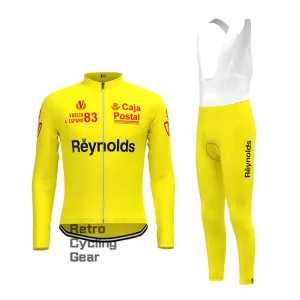 1983s yellow Reynolds Retro Long Sleeve Cycling Kits