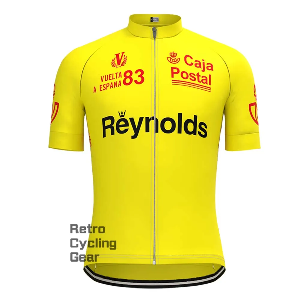 1983s yellow Reynolds Retro Long Sleeve Cycling Kits