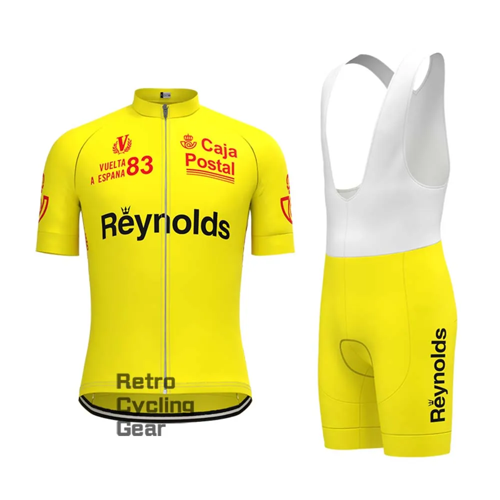 1983s yellow Reynolds Retro Long Sleeve Cycling Kits