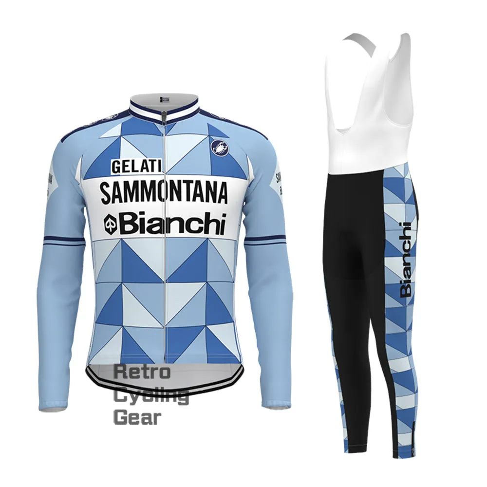 1986 Bianchi Retro Long Sleeve Cycling Kits