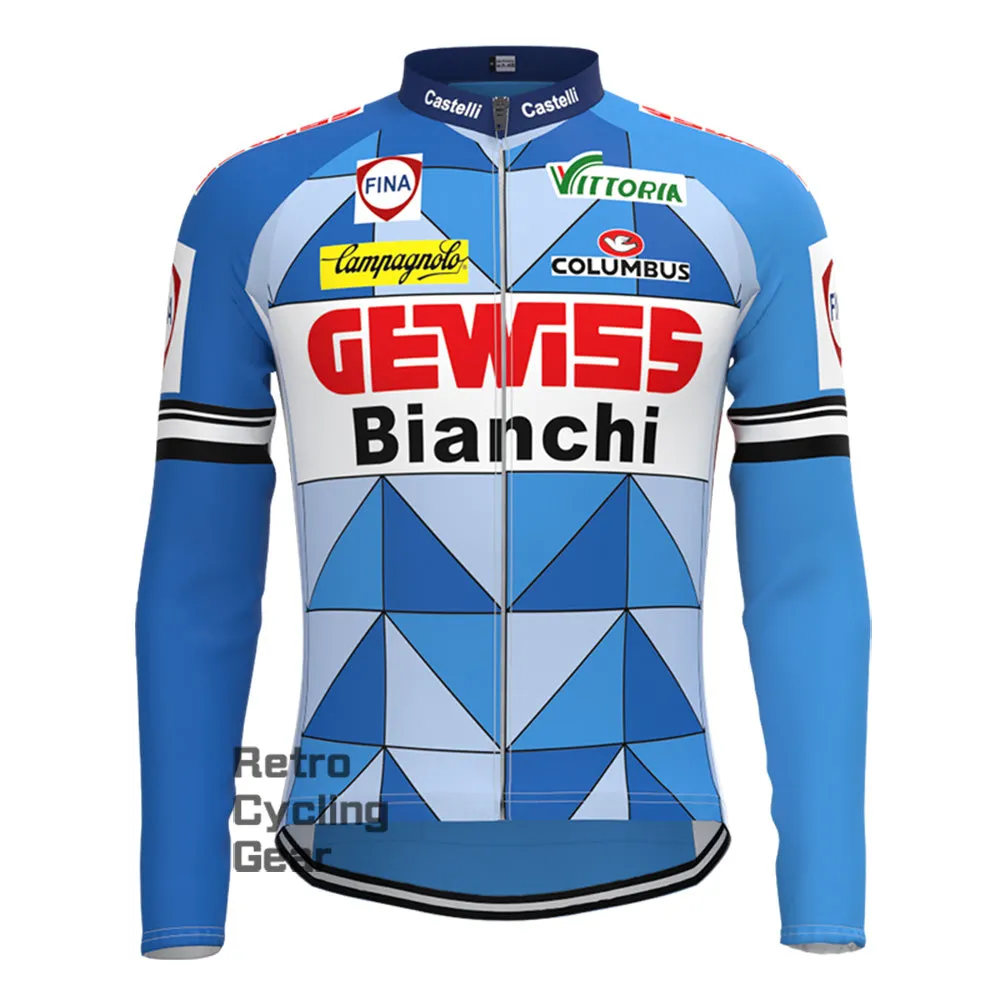 1988 Bianchi Retro Long Sleeve Cycling Kits