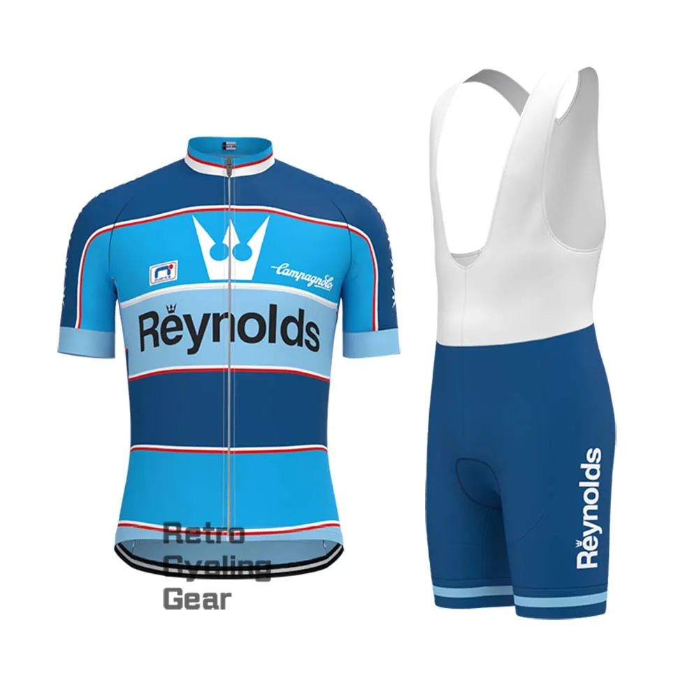 1990s blue Reynolds Retro Long Sleeve Cycling Kits