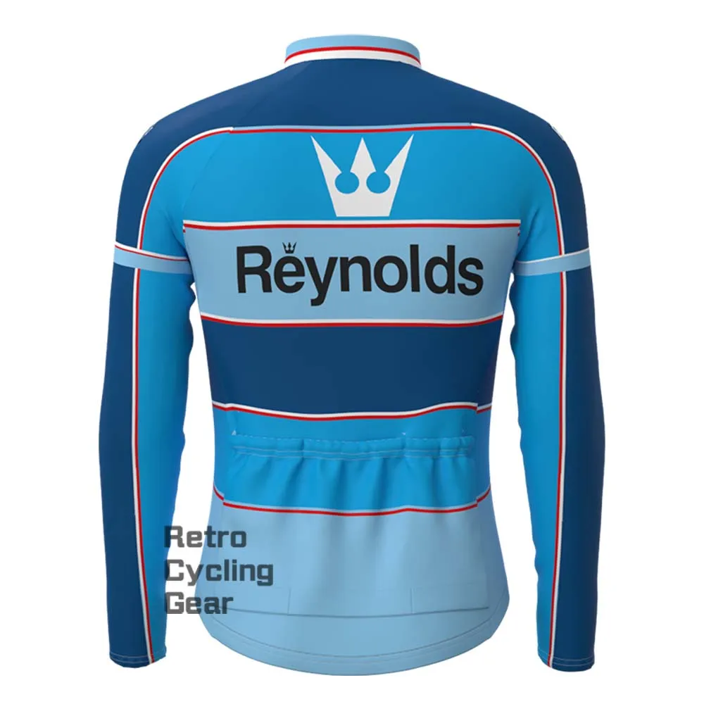 1990s blue Reynolds Retro Long Sleeve Cycling Kits