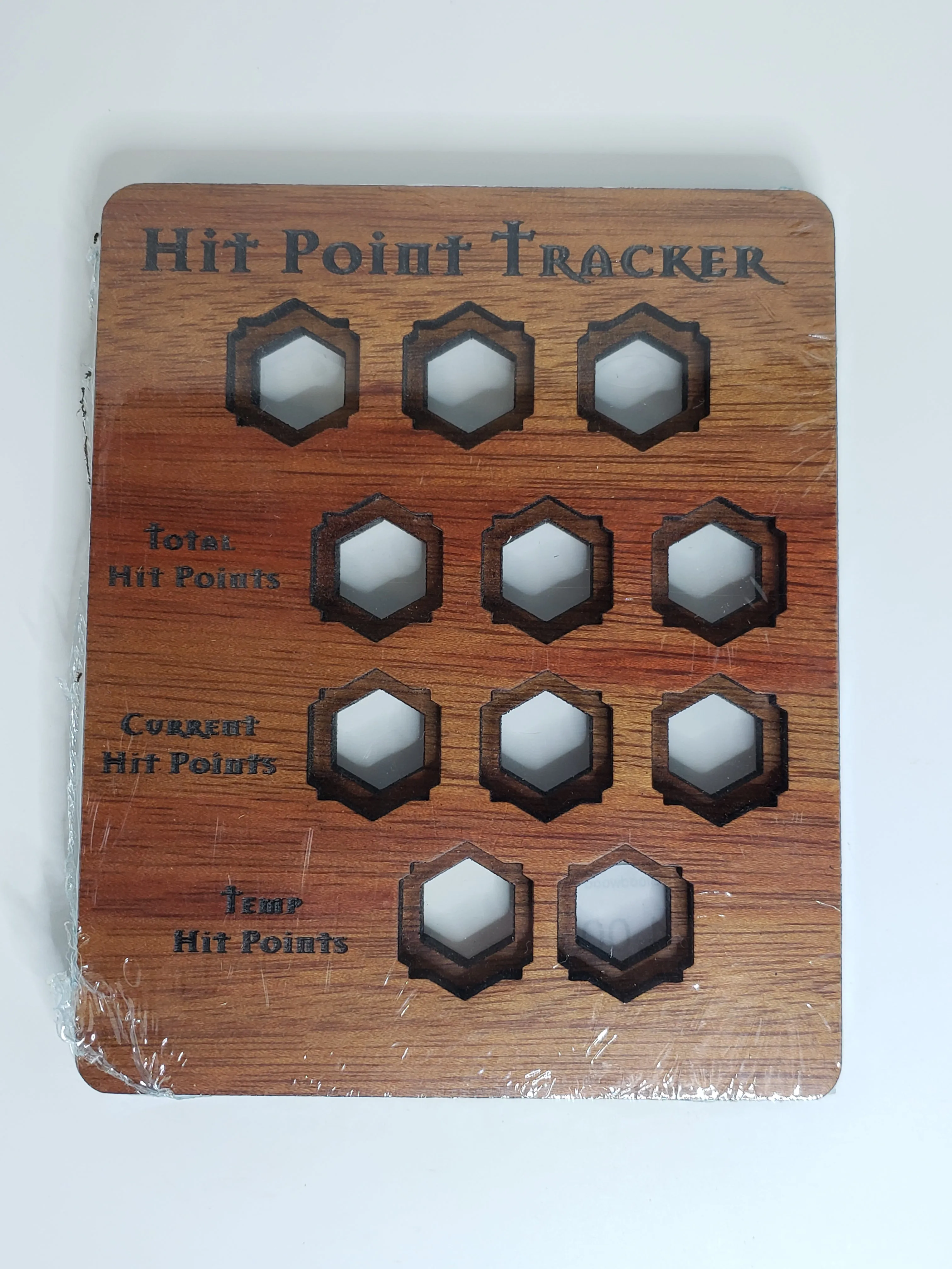 5e Hardwood Hit Point Tracker - Bloodwood