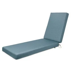 72" x 21" x 3" Duck Covers Weekend Water-Resistant Chaise Cushion - Classic Accessories: Polyurethane Foam, Zipper Closure