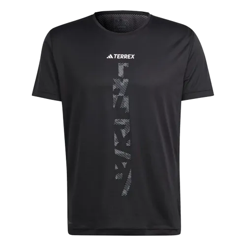 ADIDAS TERREX AGRAVIC TRAIL RUNNING TEE - MENS - BLACK