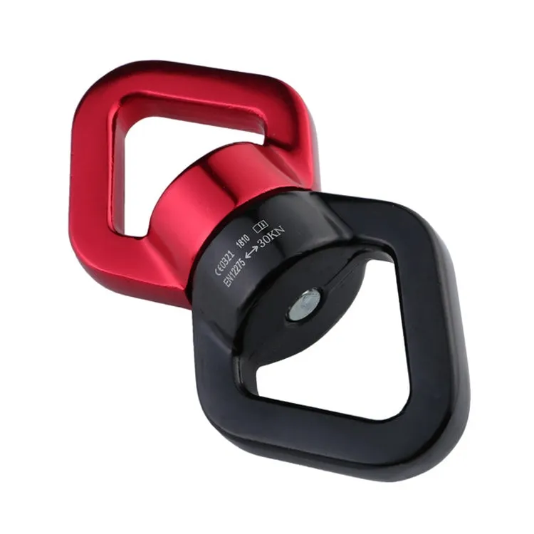 Anti-knot Rock Climbing Caster Fixed Connector Downhill Retarder(Red Black)