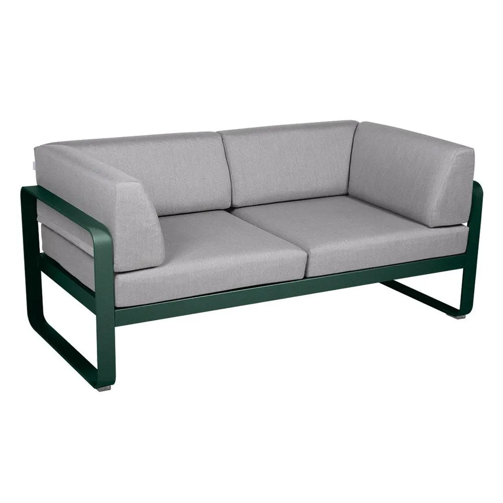 BELLEVIE 2-SEATER CLUB SOFA-FLANNEL GREY CUSHION