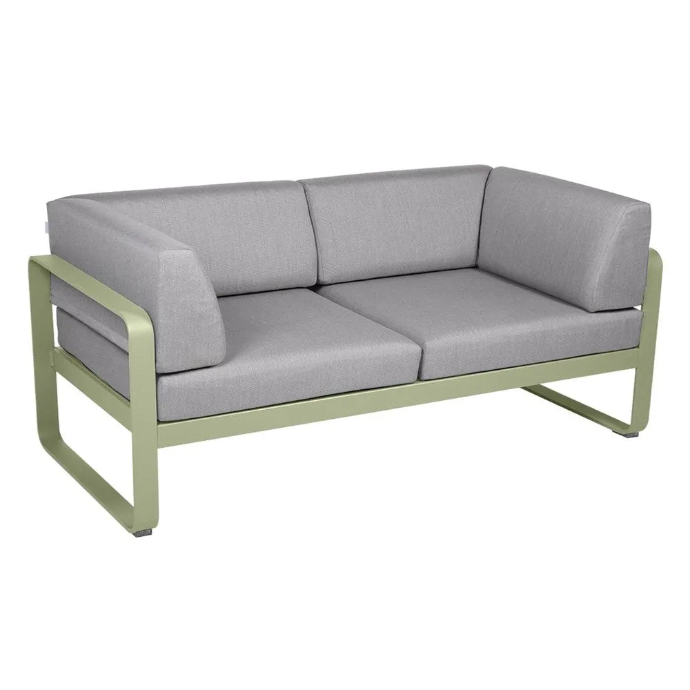 BELLEVIE 2-SEATER CLUB SOFA-FLANNEL GREY CUSHION