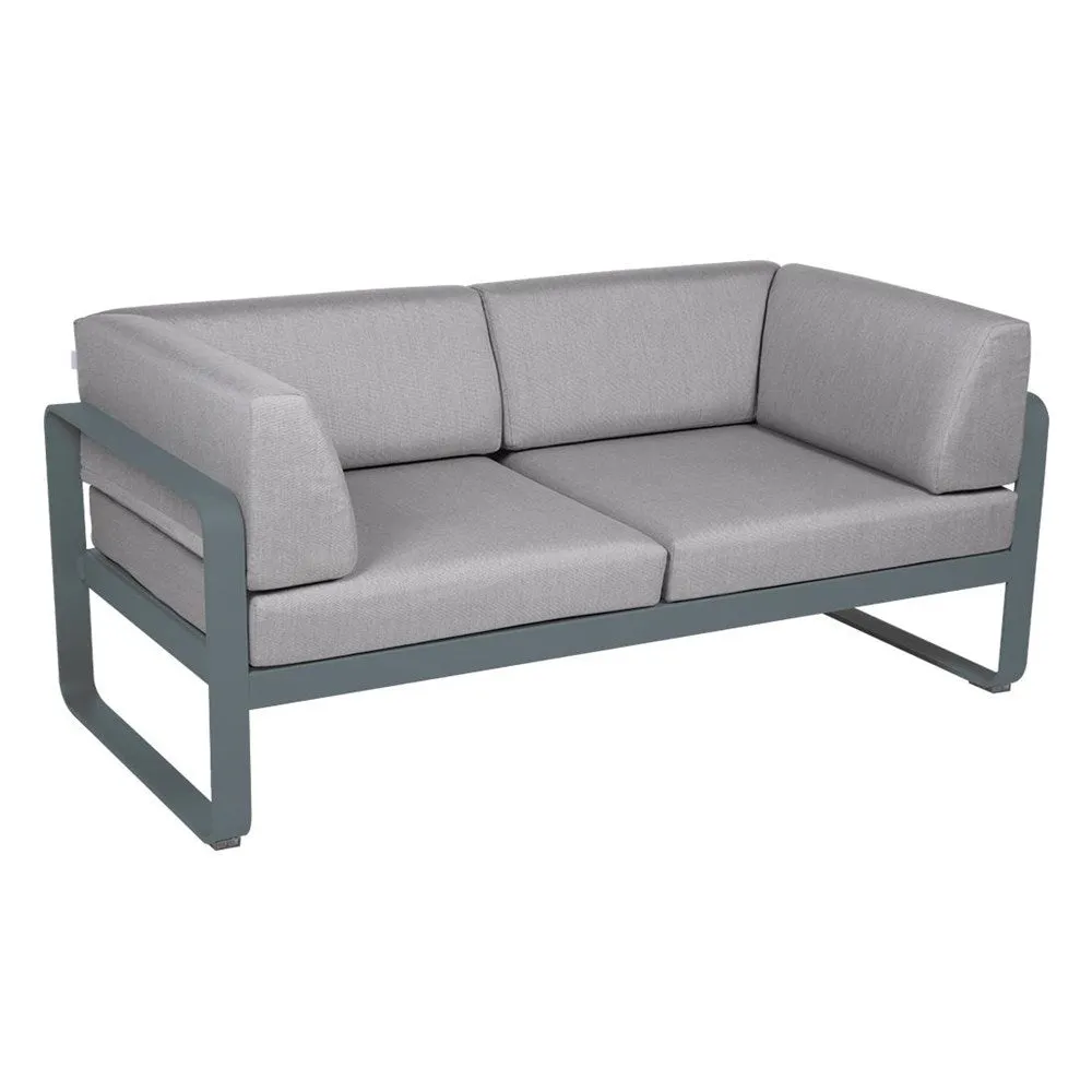 BELLEVIE 2-SEATER CLUB SOFA-FLANNEL GREY CUSHION