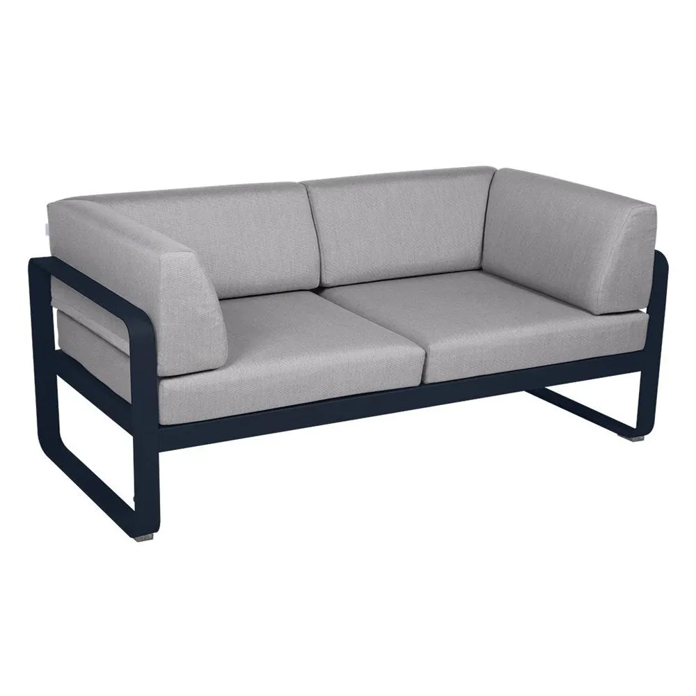 BELLEVIE 2-SEATER CLUB SOFA-FLANNEL GREY CUSHION