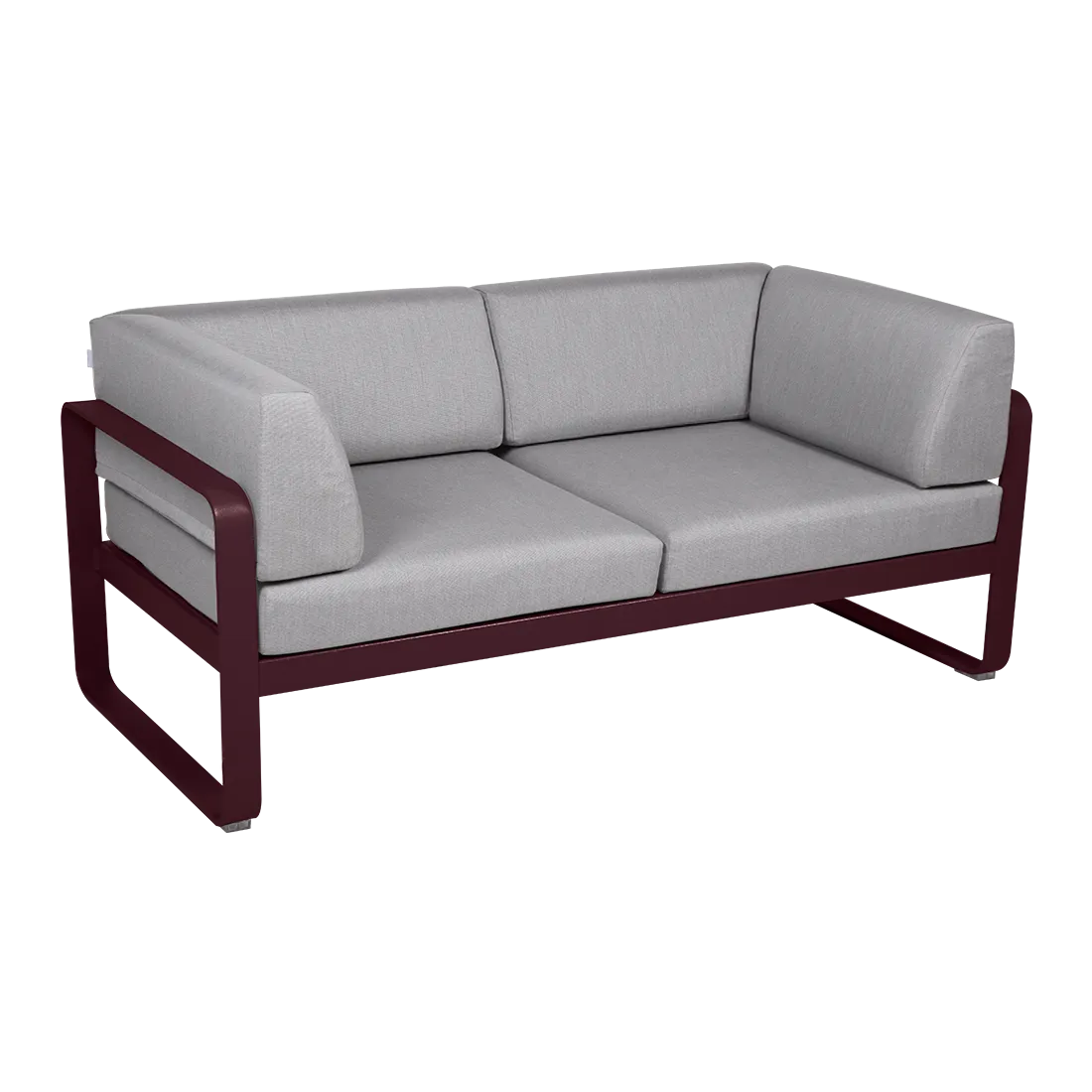 BELLEVIE 2-SEATER CLUB SOFA-FLANNEL GREY CUSHION