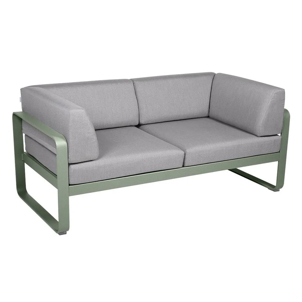 BELLEVIE 2-SEATER CLUB SOFA-FLANNEL GREY CUSHION