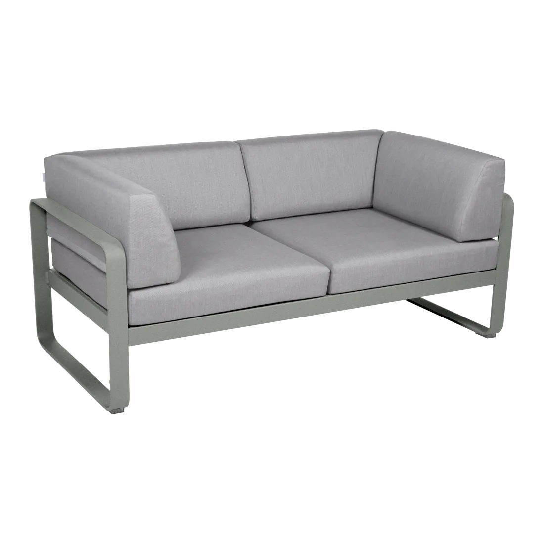 BELLEVIE 2-SEATER CLUB SOFA-FLANNEL GREY CUSHION