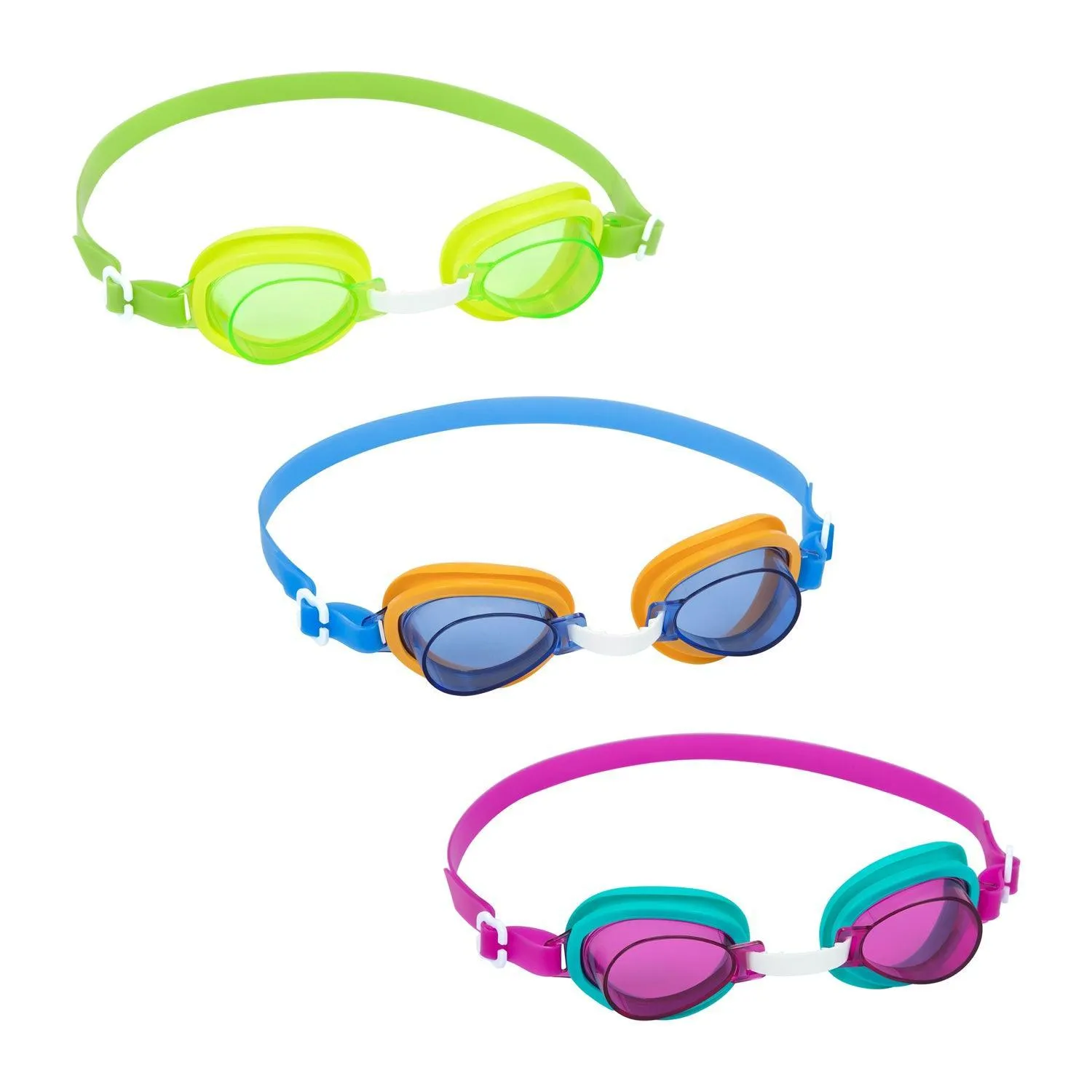 Bestway Aqua Burst Essentialâ„¢ Swim Goggles Ages 3  Set of 3