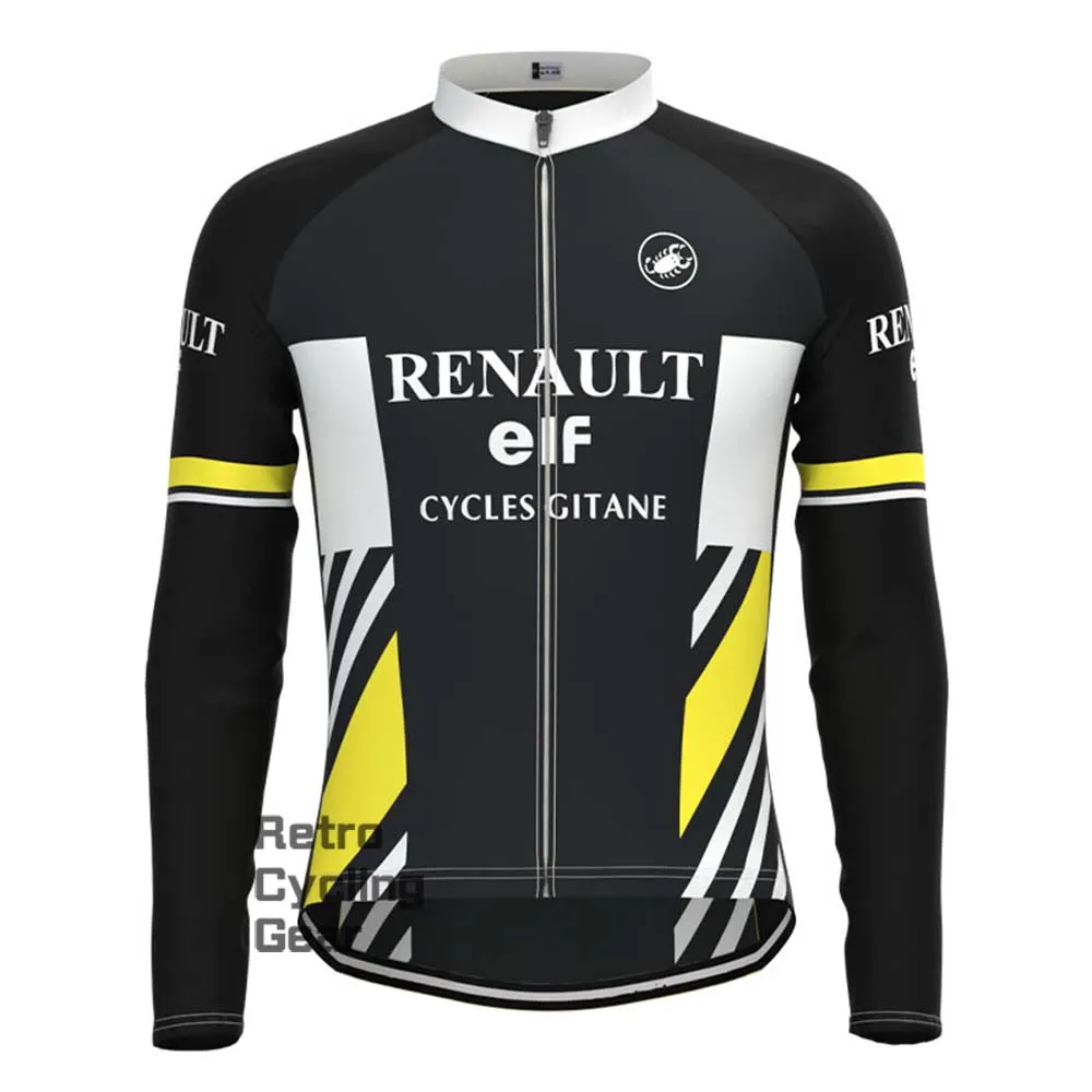 black elf Retro Long Sleeve Cycling Kits