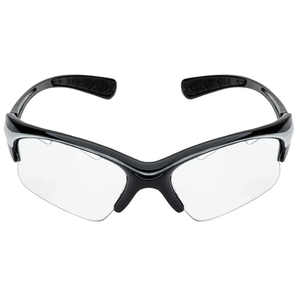 Black Knight Stiletto Protective Eyewear - Silver/Black