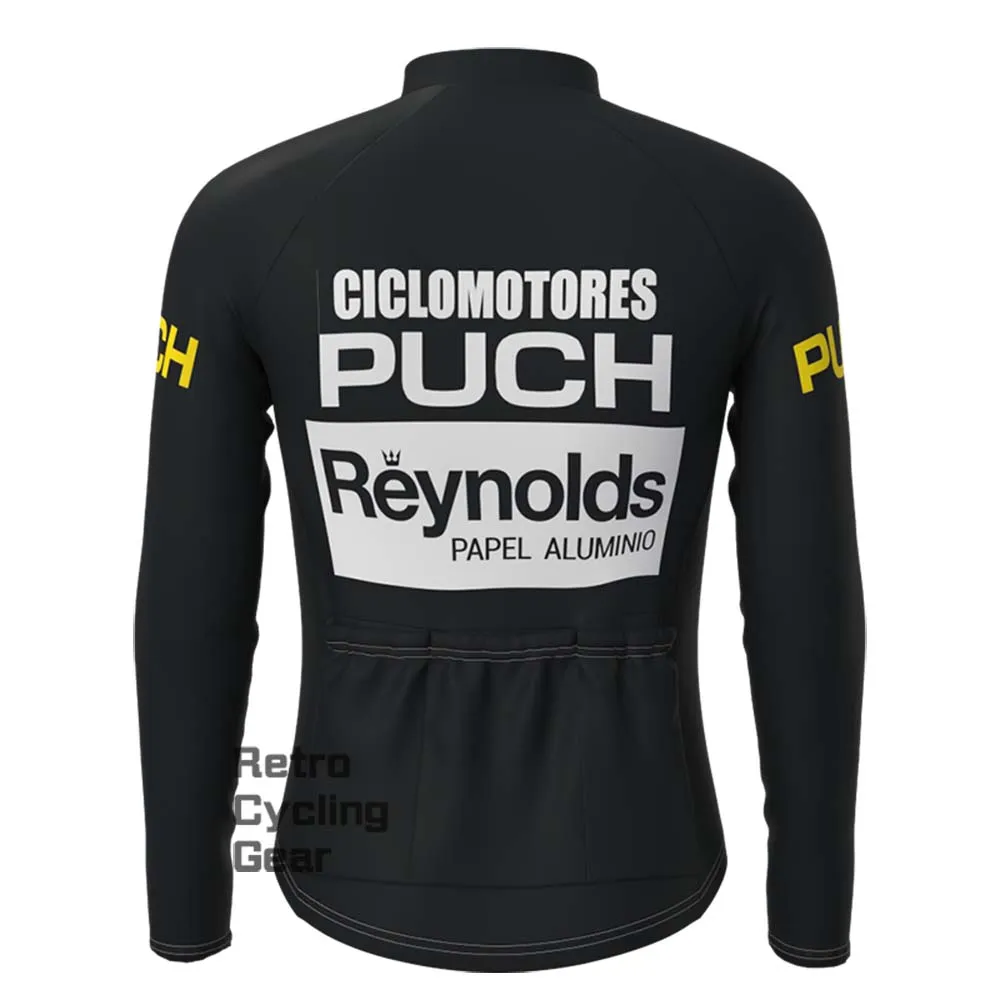 Black Reynolds Retro Long Sleeve Cycling Kits