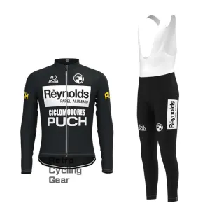 Black Reynolds Retro Long Sleeve Cycling Kits