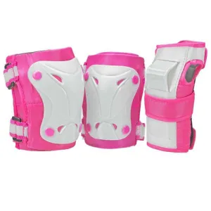 Bone Shieldz Cruiser 3000 Protective Guards Tri-Pack Youth Pink/White