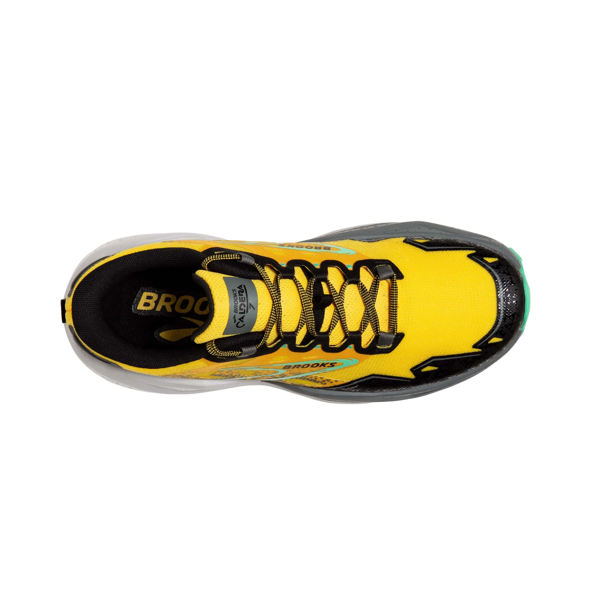 Brooks | Men's Caldera 7 Running Shoes - Lemon Chrome