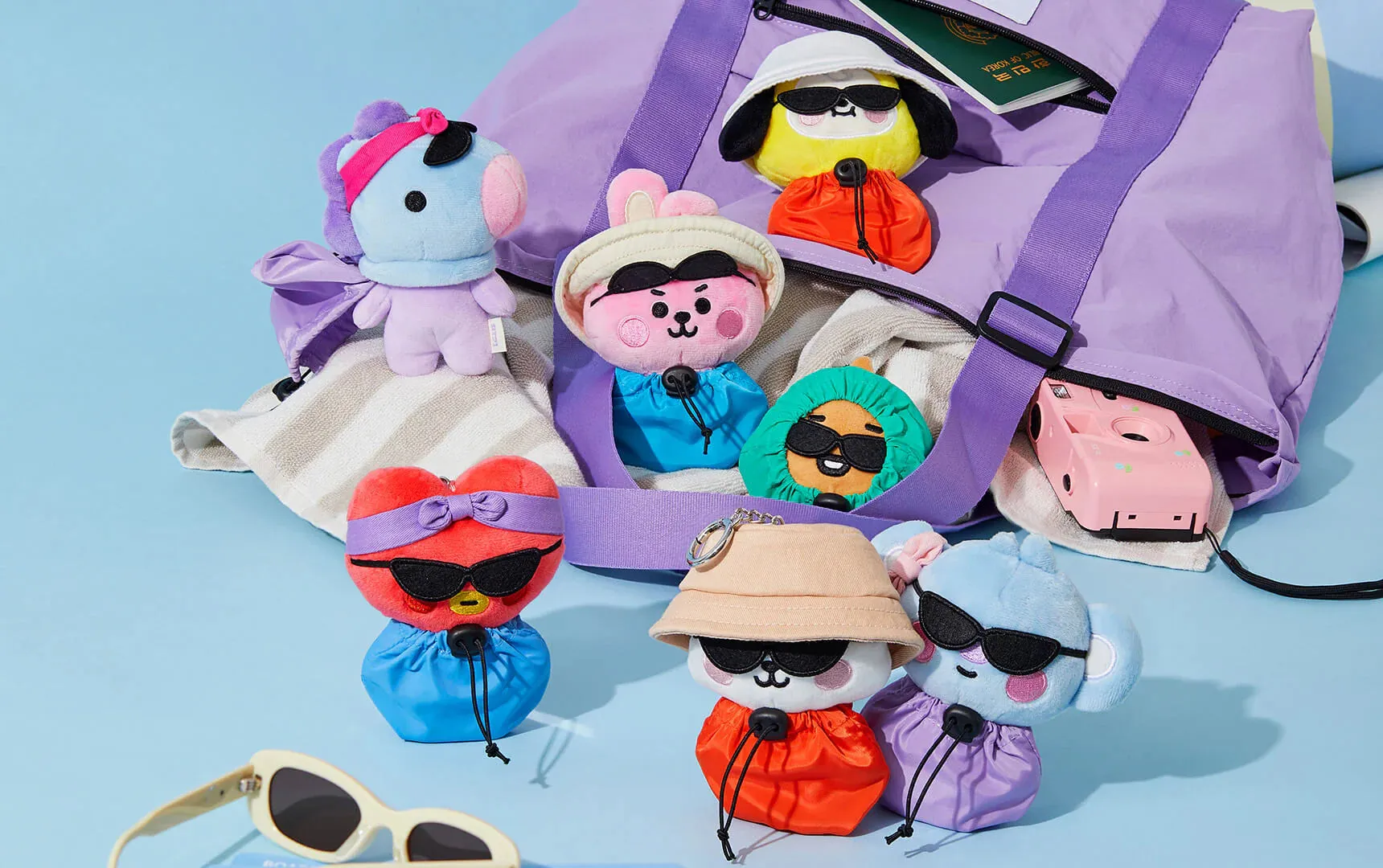 BT21 CHIMMY BABY TRAVEL PLUSH KEYRING