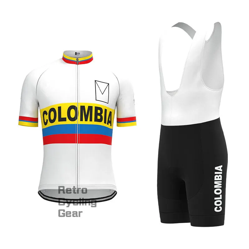 COLOMBIA Retro Long Sleeve Cycling Kit