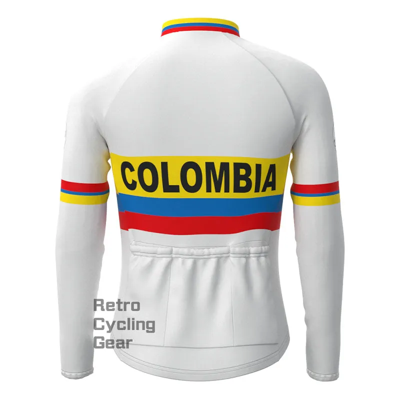 COLOMBIA Retro Long Sleeve Cycling Kit