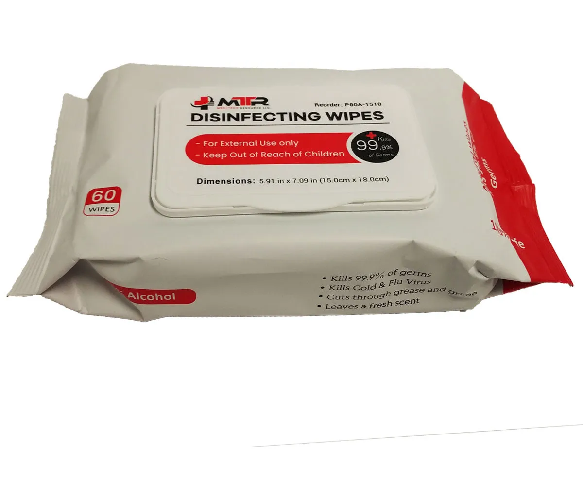 Disinfectant Wipes - 75% Alcohol - In Stock