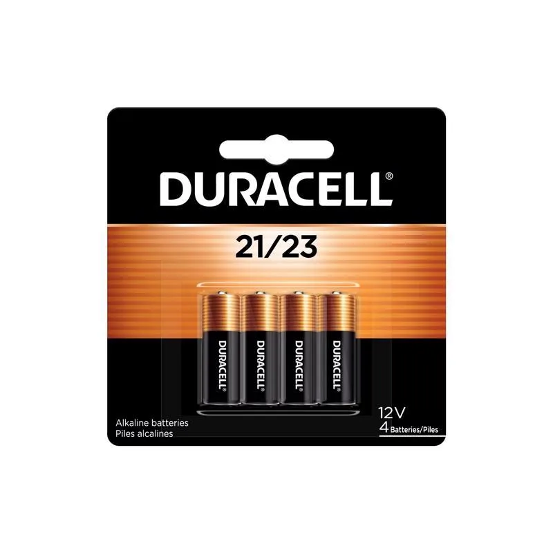 Duracell Alkaline 12-Volt 12 V 50 mAh Security Battery 21/A23 4 pk