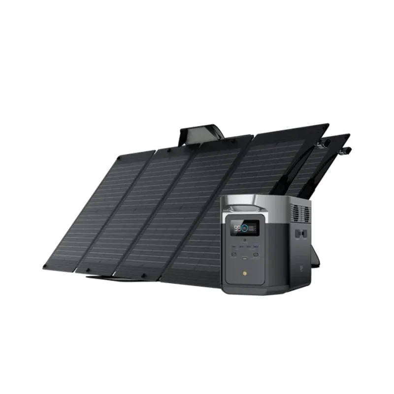 EcoFlow DELTA Max 2000   2 x 110W Solar Panels