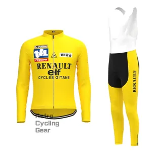 ELF Yellow Retro Long Sleeve Cycling Kit