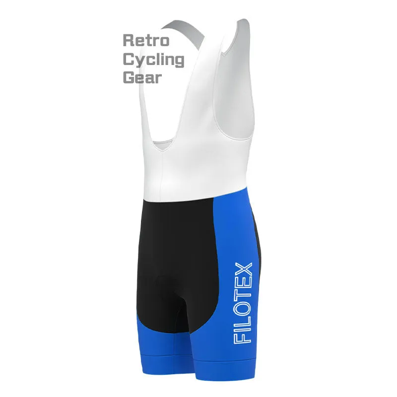 Filotex Bright Blue Retro Long Sleeve Cycling Kit