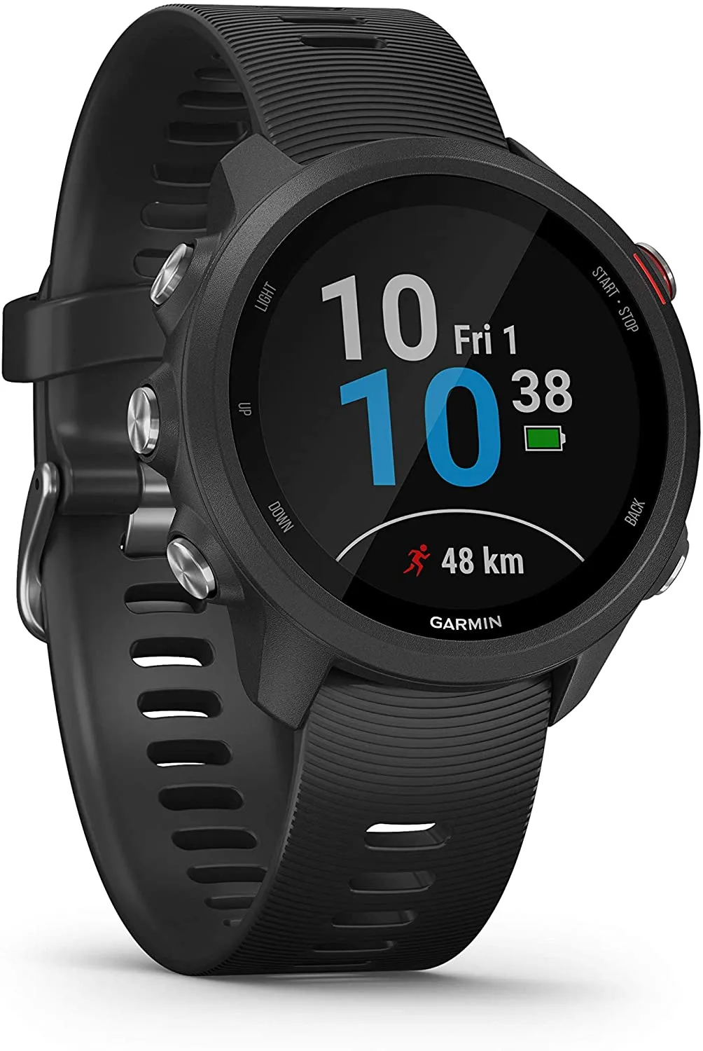 Garmin Forerunner 245 GPS Running Smartwatch (010-02120-20, Orange/Red/Teal)