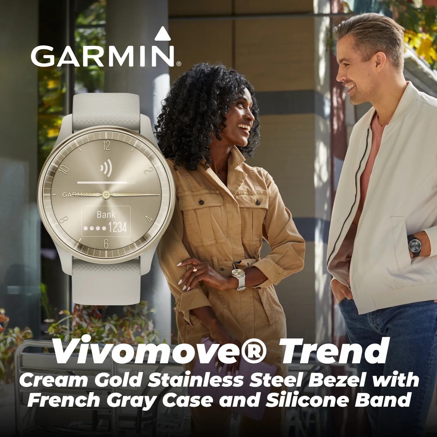 Garmin Vivomove Trend 40 mm Hybrid Smartwatch