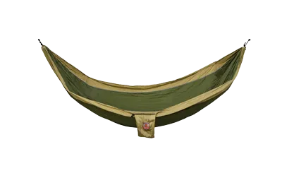 Grand Trunk Double Parachute Nylon Hammock- Olive/Khaki