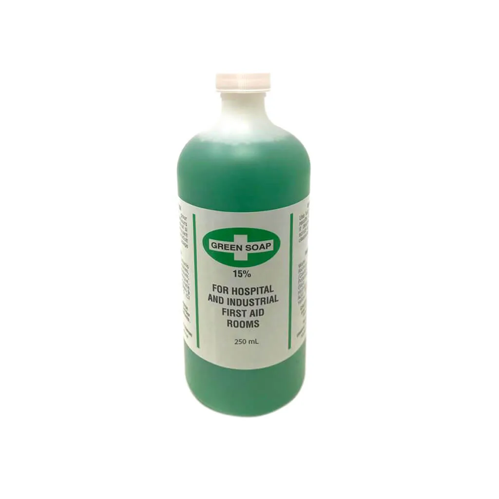 GREEN SOAP 250mL First Aid 15% Anti-Septic Liquid Soap