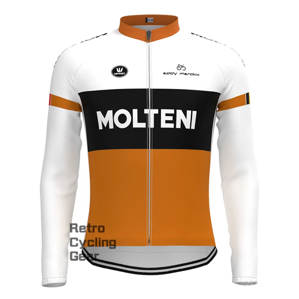 Italy MOLTENI Retro Long Sleeve Cycling Kits