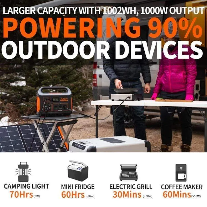 Jackery Solar Generator 1000 (Jackery 1000   2 x SolarSaga 100W)