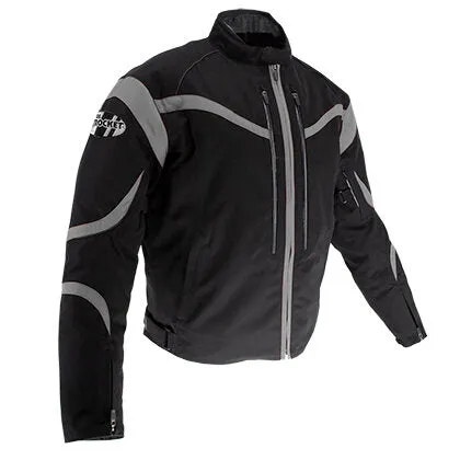 Joe Rocket Crossfire Mens Textile Jacket Black/Grey