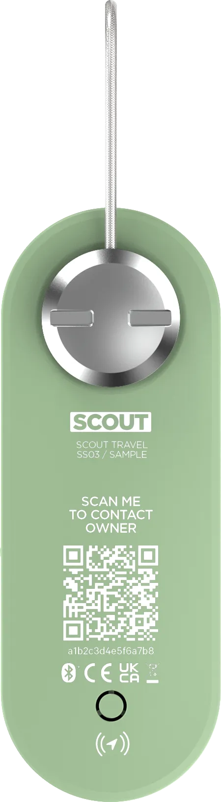 KNOG - Scout Travel Smart Luggage Tag with Tracker - Green