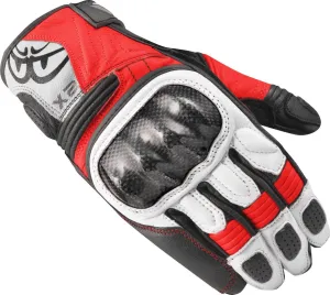 LDX Berik Women's Motorcycle Gloves, Black/White/Red