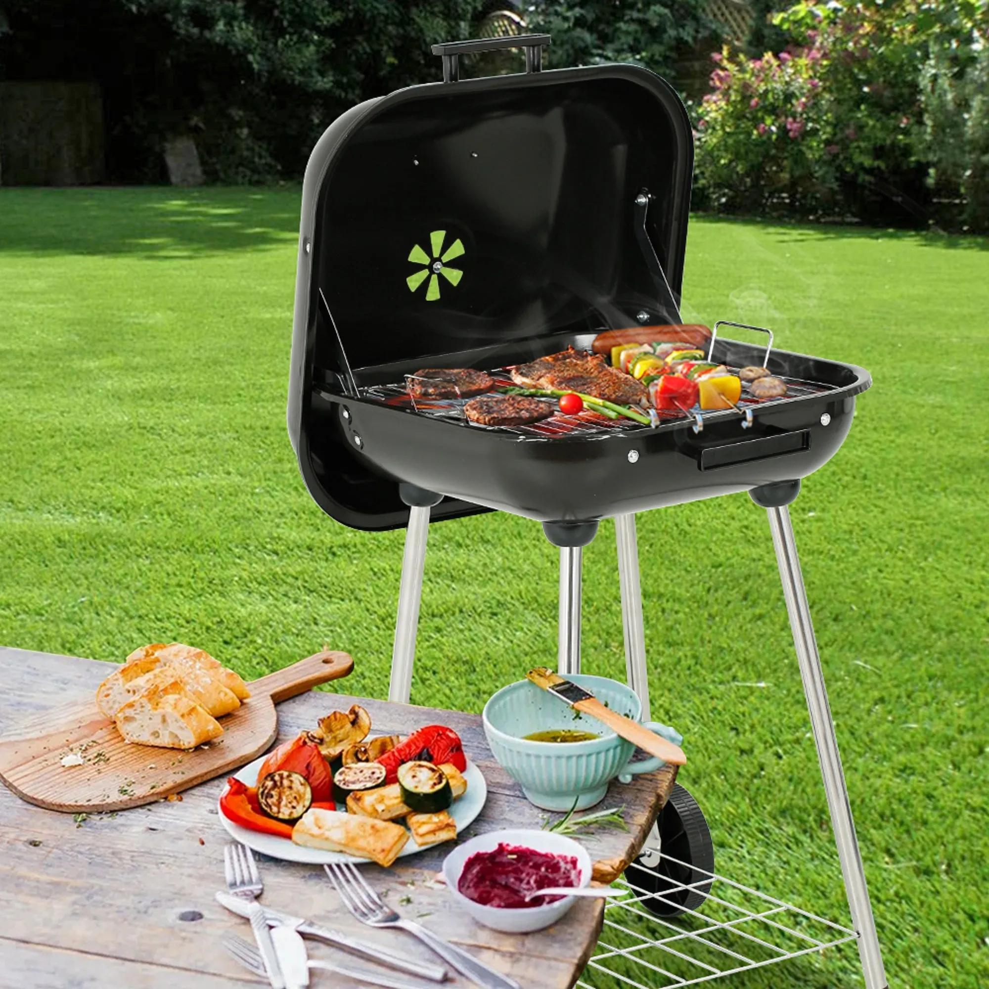 Matercook 18" Portable Outdoor Charcoal Grill