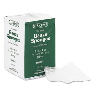 Medline Caring Gauze Sponges 4" x 4" Prm21408C 200ct