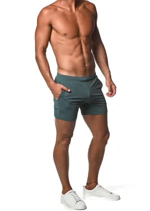 Mesh Grid Stretch Performance Shorts