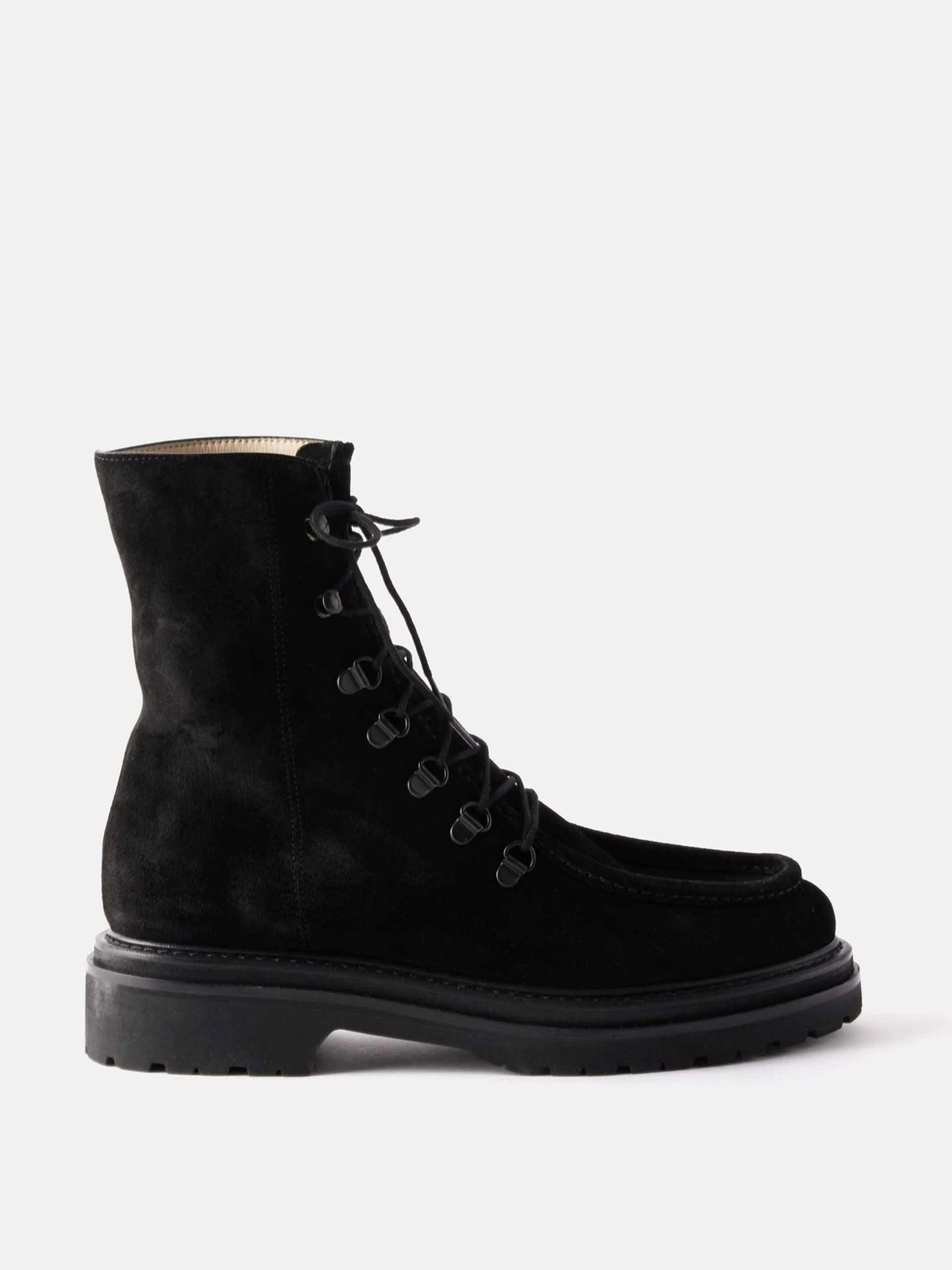 Model 16 suede lace-up boots