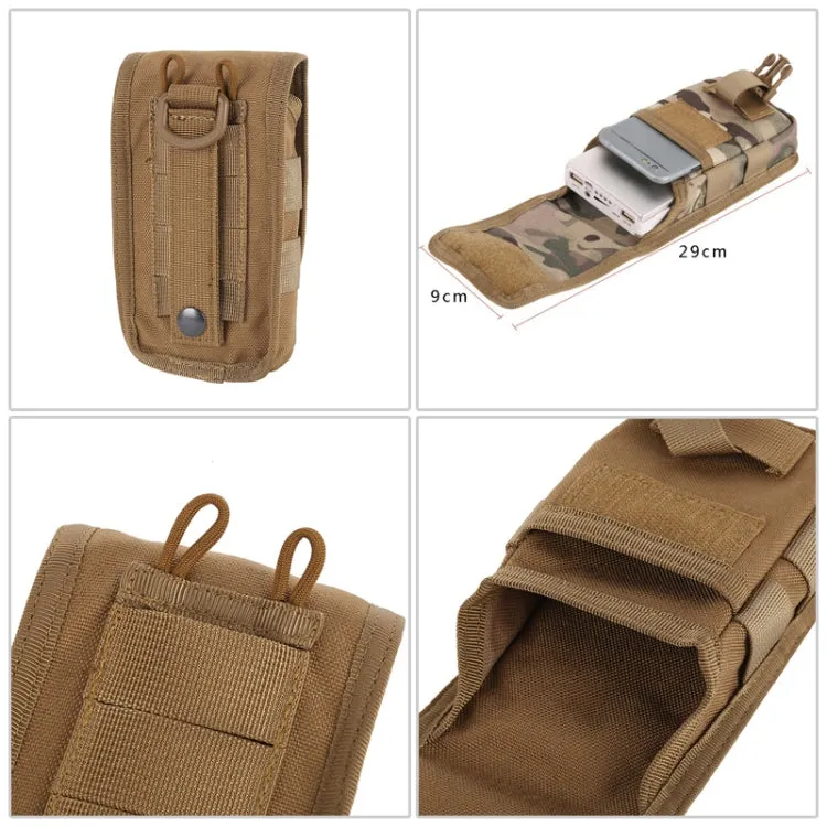 Multifunctional Molle System Waist Bag Outdoor Running Pockets for Mobile Phone under 5.5 inch(Mud)